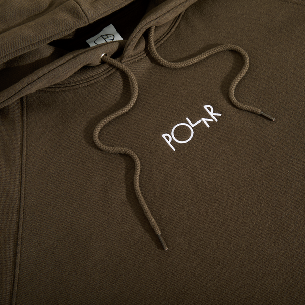 POLAR DEFAULT HOODIE - BROWN