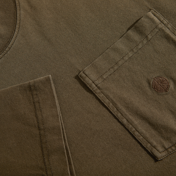 POLAR POCKET TEE - BROWN