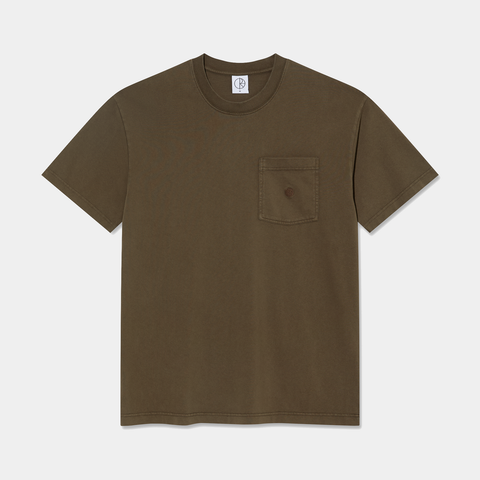 POLAR POCKET TEE - BROWN