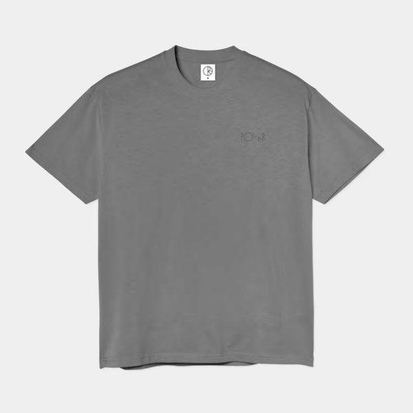 POLAR STROKE LOGO CONTRAST TEE - GREY