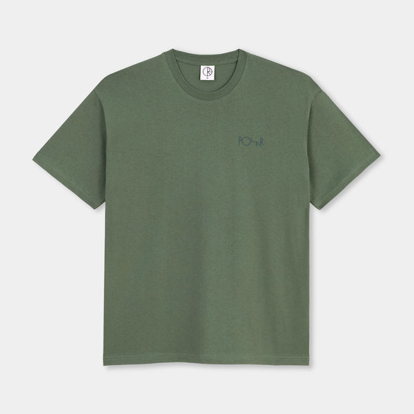 POLAR STROKE LOGO TEE - JADE GREEN/DARK GREEN