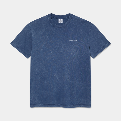 POLAR SURF LOGO ACID TEE - DARK BLUE