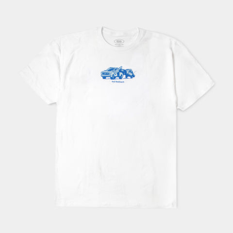 REAL TOW TEE - WHITE/BLUE