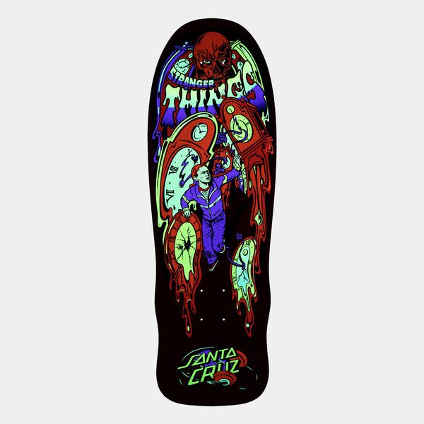 SANTA CRUZ X STRANGER THINGS GRABKE MAX MELTING CLOCK DECK