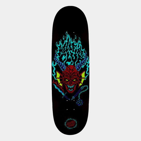 SANTA CRUZ X STRANGER THINGS HELLFIRE CLUB FLAMES DECK