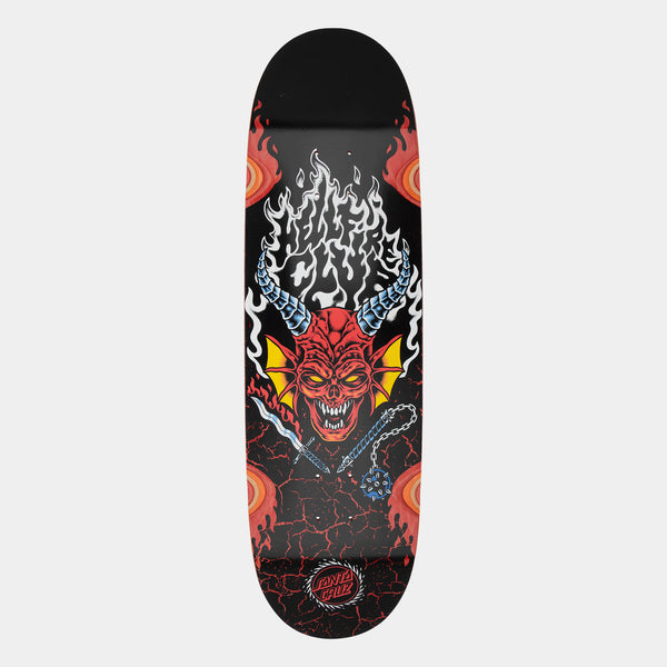 SANTA CRUZ X STRANGER THINGS HELLFIRE CLUB FLAMES DECK