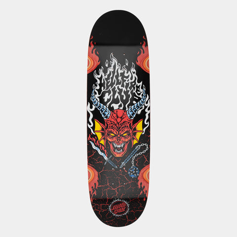 SANTA CRUZ X STRANGER THINGS HELLFIRE CLUB FLAMES DECK