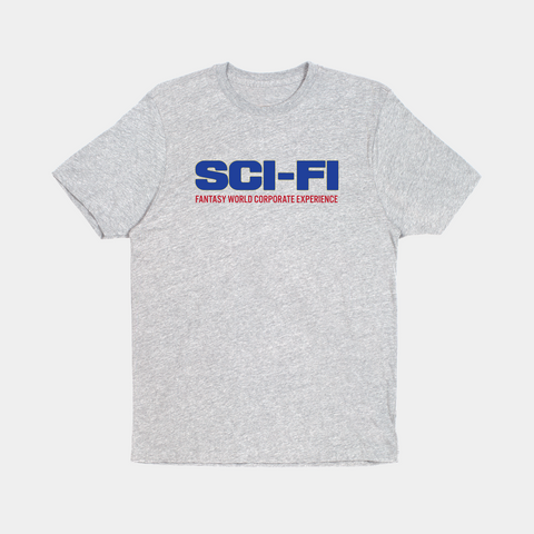 SCI-FI FANTASY FANTASY WORLD TEE - HEATHER GREY