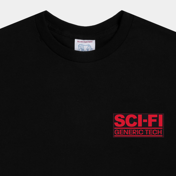 SCI-FI FANTASY GENERIC TECH TEE - BLACK