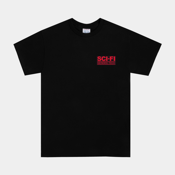 SCI-FI FANTASY GENERIC TECH TEE - BLACK
