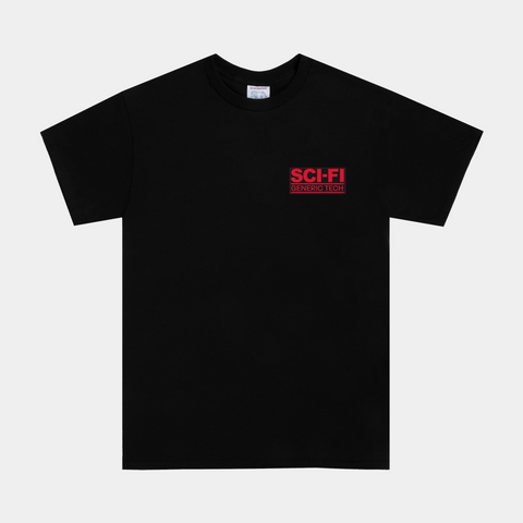 SCI-FI FANTASY GENERIC TECH TEE - BLACK