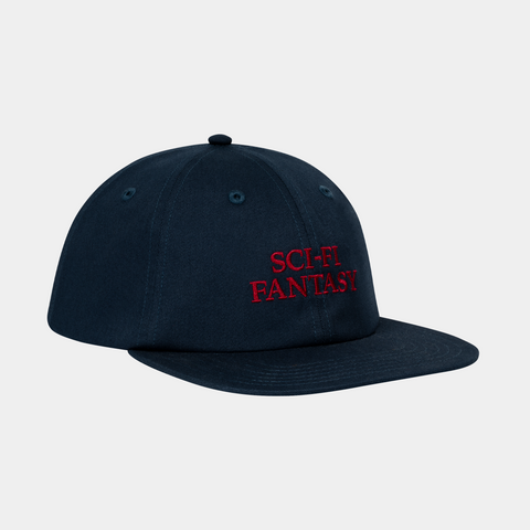 SCI-FI FANTASY HERRINGBONE LOGO HAT - NAVY
