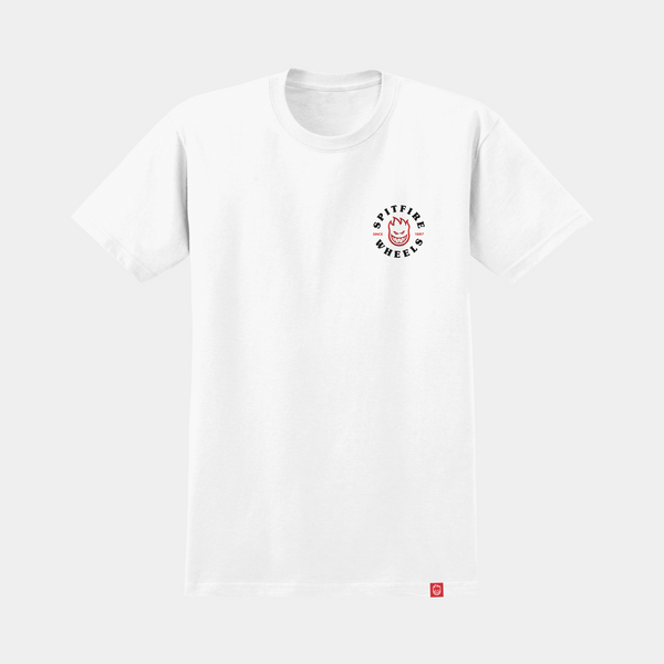 SPITFIRE BIGHEAD CLASSIC TEE - WHITE/BLACK/RED