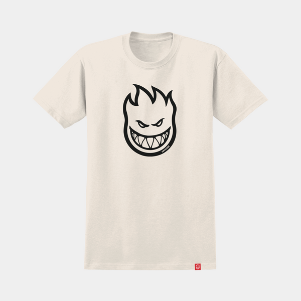 SPITFIRE BIGHEAD TEE - CREAM/BLACK