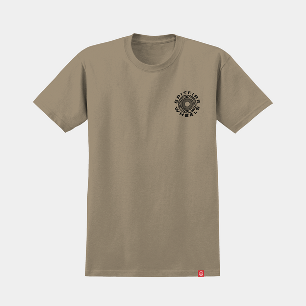 SPITFIRE CLASSIC '87 SWIRL FILL TEE - SAND/BLACK