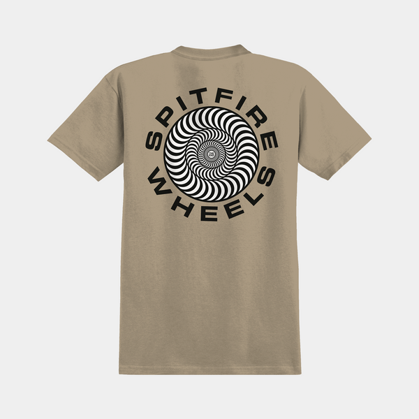SPITFIRE CLASSIC '87 SWIRL FILL TEE - SAND/BLACK