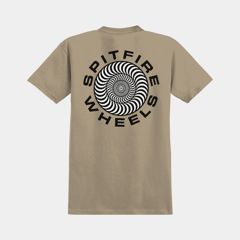 SPITFIRE CLASSIC '87 SWIRL FILL TEE - SAND/BLACK