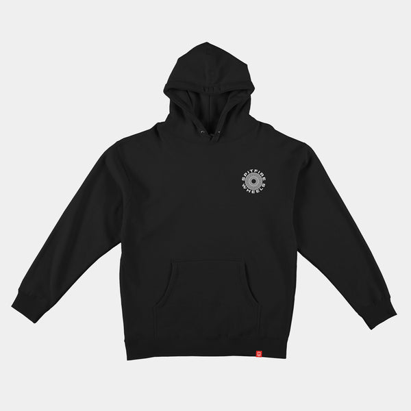 SPITFIRE CLASSIC '87 SWIRL HOODIE - BLACK/WHITE