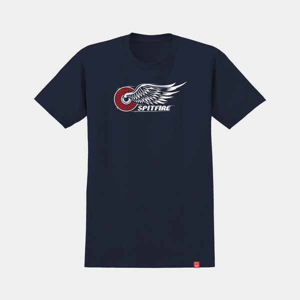 SPITFIRE CLASSIC WING TEE - TRUE NAVY/RED/WHITE