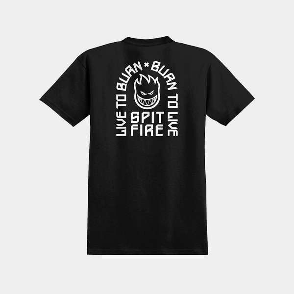 SPITFIRE LTB ARCH II TEE - BLACK/WHITE