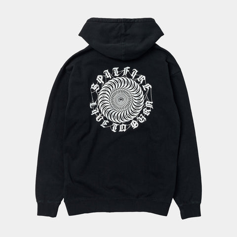 SPITFIRE WEBBED CLASSIC ZIP HOODIE - VINTAGE BLACK