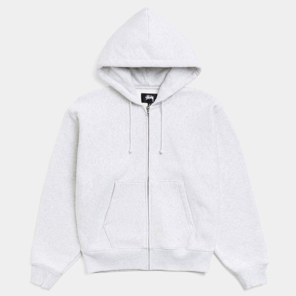 Stussy カバーオール Lサイズ ホワイト STUSSY BASIC DIAMOND ZIP HOODIE - ASH HEATHER - PLA Skateboarding