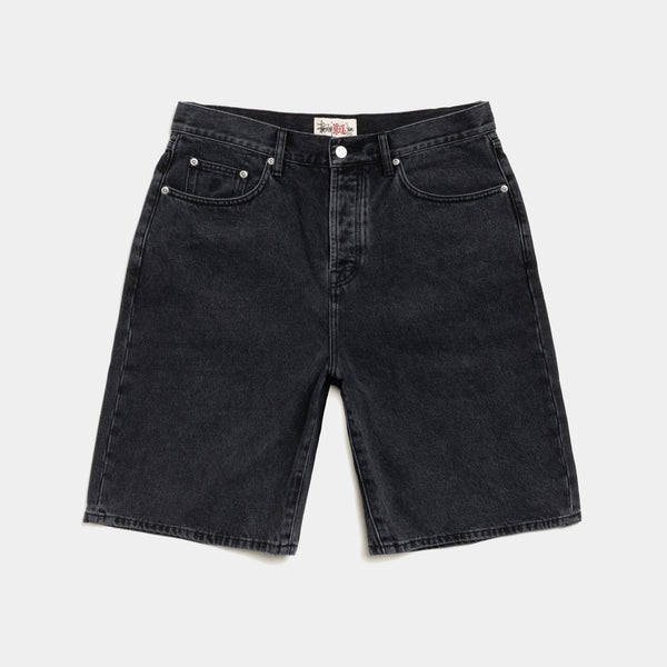 STUSSY BIG OL SHORT DENIM - VINTAGE BLACK
