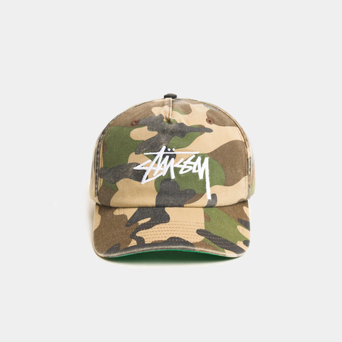 STUSSY BIG STOCK MID DEPTH HAT - CAMO