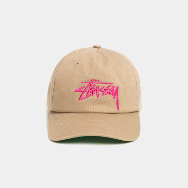 STUSSY BIG STOCK MID DEPTH HAT - KHAKI