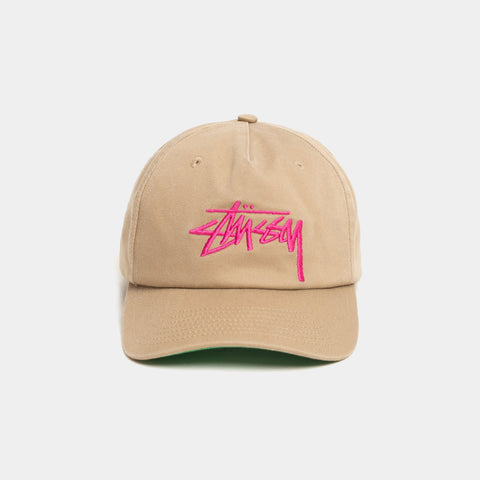 STUSSY BIG STOCK MID DEPTH HAT - KHAKI