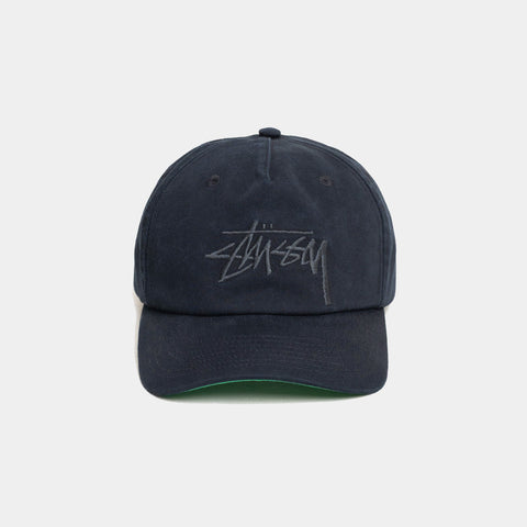 STUSSY BIG STOCK MID DEPTH HAT - NAVY ECLIPSE