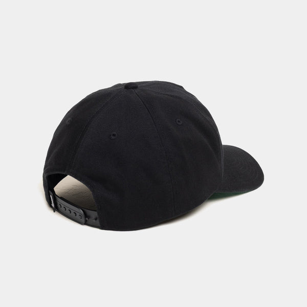 STUSSY BIG STOCK MID DEPTH HAT - SHADOW BLACK