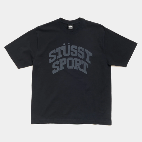 STUSSY BLOCK SPORT TEE - BLACK