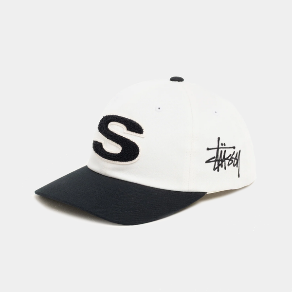 STUSSY CHENILLE S LOW PRO HAT - NATURAL
