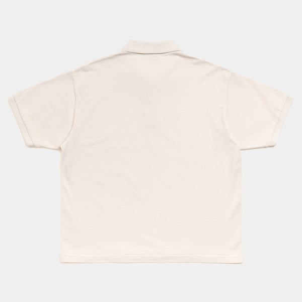 STUSSY CLASSIC PIQUE POLO - OFF WHITE