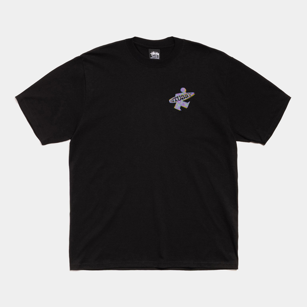 STUSSY DOT SURF TEE - BLACK