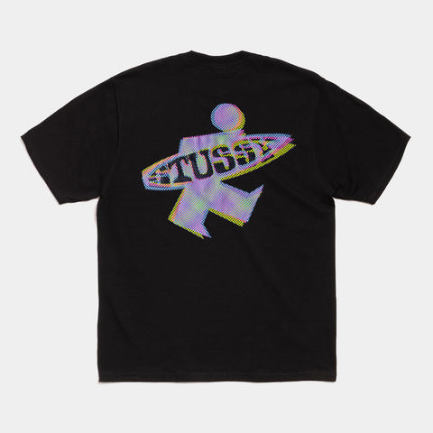 STUSSY DOT SURF TEE - BLACK