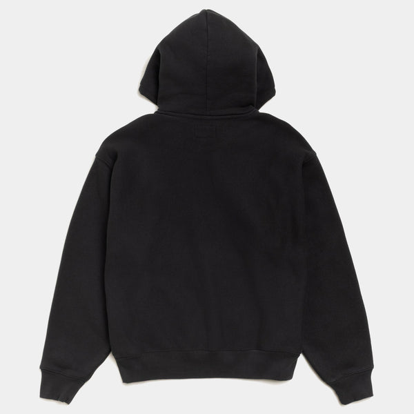STUSSY GEAR APPLIQUE HOODIE - BLACK