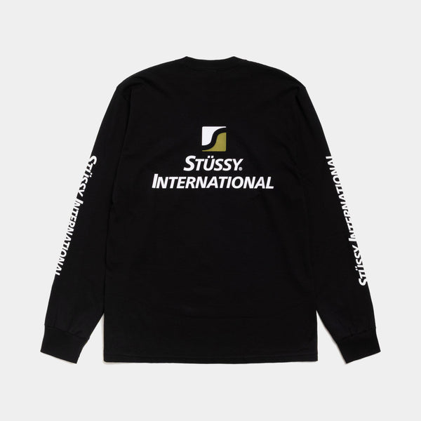 STUSSY INTERNATIONAL LS TEE - BLACK