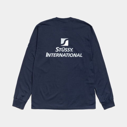 STUSSY INTERNATIONAL LS TEE - NAVY
