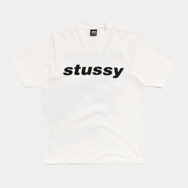 STUSSY SHARK PIMENT DYED TEE - NATURAL