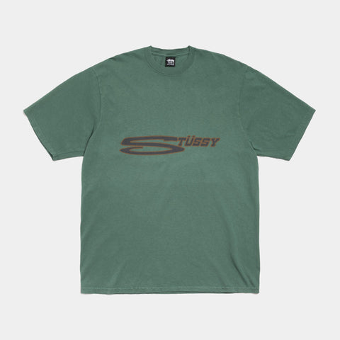 STUSSY STRETCH PIGMENT DYED TEE - PINE