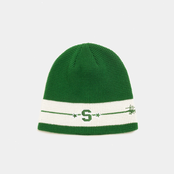 STUSSY VARSITY STAR SKULLCAP - WILLOW