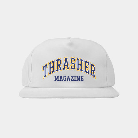 THRASHER DROPOUT SNAPBACK HAT - WHITE