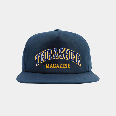 THRASHER DROPOUT SNAPBACK HAT - NAVY