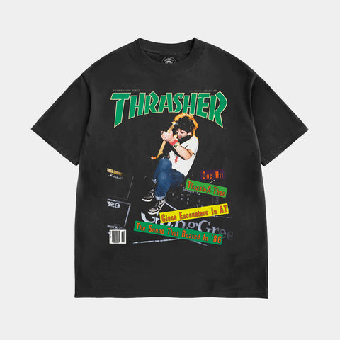 THRASHER FEBRUARY 1987 VINTAGE TEE - BLACK