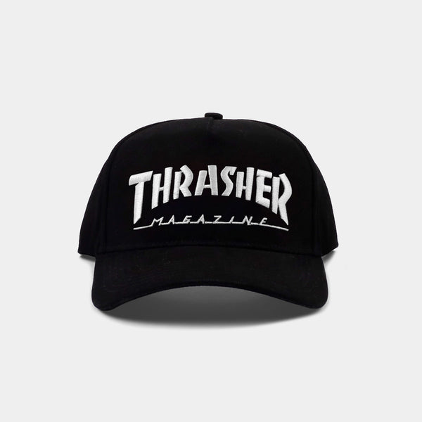 THRASHER MAG LOGO BALL CAP - BLACK