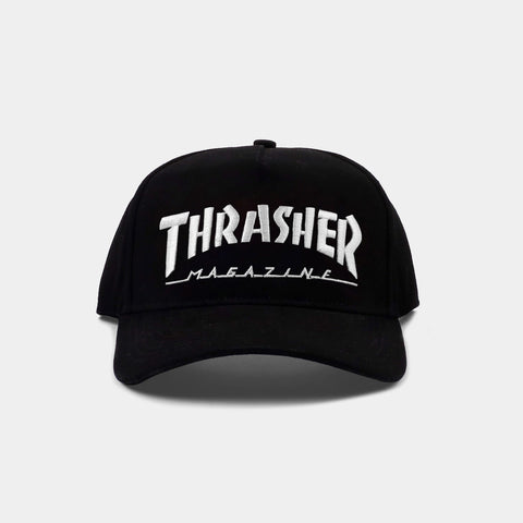 THRASHER MAG LOGO BALL CAP - BLACK