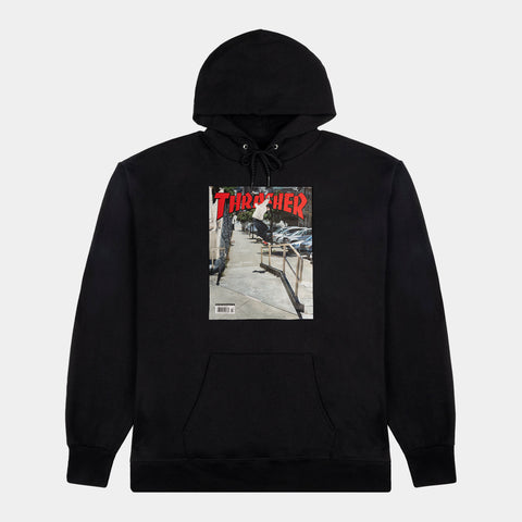 THRASHER MILES SILVAS COVER HOODIE - BLACK