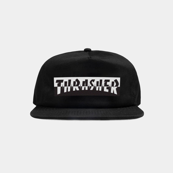 THRASHER MIXTAPE SNAPBACK HAT - BLACK